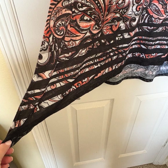 Ruby Rd. Women's Plus Size Paisley V-Neck Top, Size 3X - Picture 7 of 10